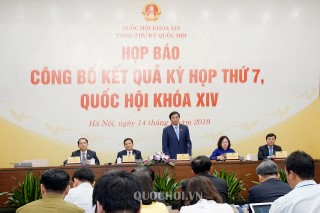 HÌNH ẢNH HỌP BÁO CÔNG BỐ KẾT QUẢ KỲ HỌP THỨ 7 QUỐC HỘI KHÓA XIV